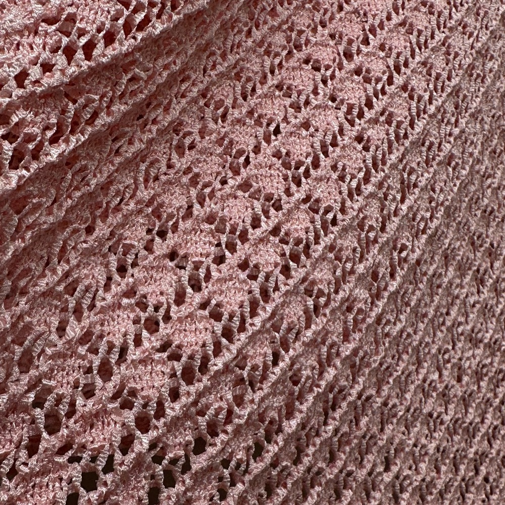 Norton Studio Women’s Vintage Pink V-Neck Knit Sweater Cardigan 2X Cottagecore - Picture 5 of 8